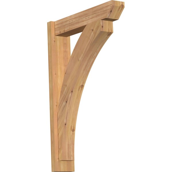 Ekena Millwork Thorton Slat Smooth Outlooker, Western Red Cedar, 5 1/2"W x 24"D x 36"H OUT06X24X36THR06SWR - main
